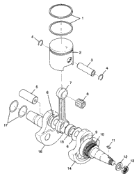 Crankshaft & Piston Trail Boss