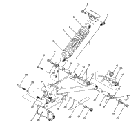 Swing Arm Weldment & Rear Shock Assembly