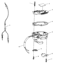 Controls Throttle Asm./Cable Trail Boss