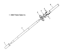 Axle, Rear Wheel /Cb/Cc