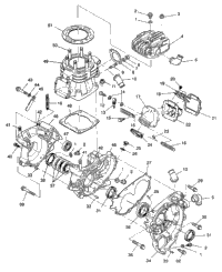 Crankcase & Cylinder 4X4 350L W938139