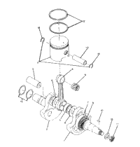 Crankshaft & Piston Assembly 250 6X6