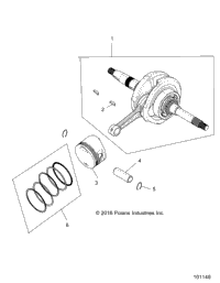 Engine, Crankshaft, Connecting Rod And Piston