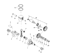Crankshaft & Piston 350 4X4/W928139