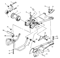 Swing Arm/Guard Mounting 6X6 400L & 6X6 400L Norwegian N9687
