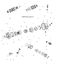 Drive Train, Front Gearcase Internals (49Atvgearcase1332828)