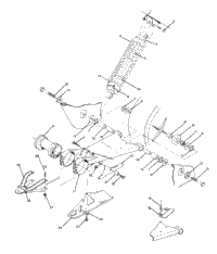Swing Arm Weldment & Rear Shock Assembly