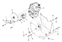R.H.Gearcase/Brake Mtg. 350 2X4