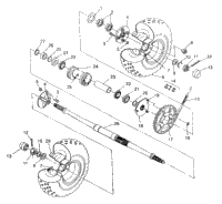 Rear Wheel Drive Assembly Swedish 4X4 400L
