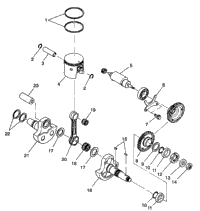 Piston & Crankshaft 6X6 350L W938739