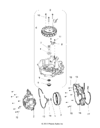 Engine, Stator Cover & Flywheel