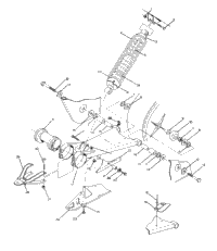 Swing Arm Wld. / Rear Shock Assembly 350 4X4 / W928139