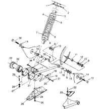 Swing Arm/Shock Mounting Sport 400L