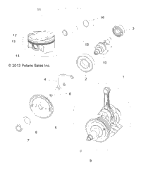 Engine, Crankshaft, Piston And Balance Shaft