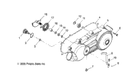 Engine, Crankcase Cover, Lh