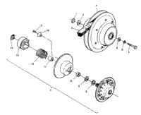 Driven Clutch 6X6 400L & 6X6 400L Norwegian N968740