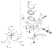 Controls Master Cylinder/Brake Line