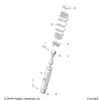 Suspension, Rear Shocks A19sep57c1/Ses57c1/2/5/K/E1/E2/E5/Ek/Set57c1/2/E1/E2/Sef57c2