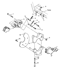 Rear Caliper Mounting Scrambler 400