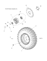 Wheels, Front Tire & Brake Disc