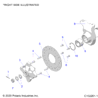 Suspension, Front Hub, Carrier, & Brake Disc