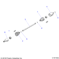 Drive Train, Drive Shaft, Rear