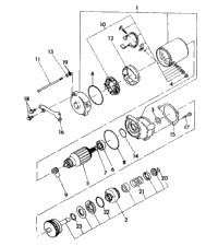 Starting Motor Assembly 350 4X4 Update