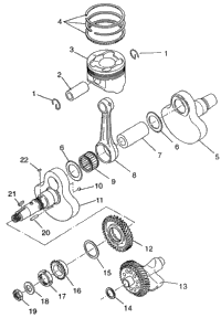 Crankshaft & Piston Magnum 2X4