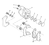 Front Brake Assembly Trail Blazer