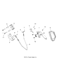 Brakes, Park Brake Lever Asm
