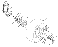 Front Wheel Assembly 350 2X4