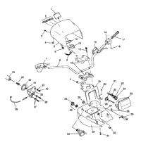 Handlebar & Headlight Pod Xplorer 400L