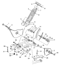 Swing Arm/Shock Mounting Scrambler 500
