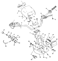 Handlebar & Headlight Pod Xpress (4939603960B011)