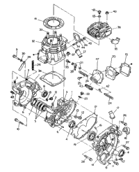 Crankcase & Cylinder 350 2X4