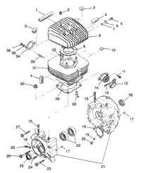 Crankcase & Cylinder 6X6 250