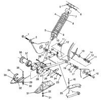 Swing Arm/Shock Mounting 4X4 400L