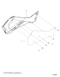 Body, Right Hand Side Panel Heat Shield And Hardware 2 Up /Le