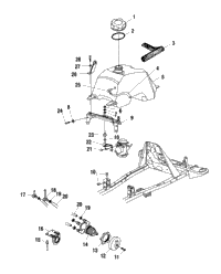 Fuel Tank & Carburetor Mounting A02cd32aa/Ab/Ac/Fb