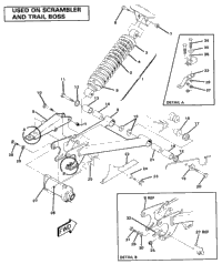 Swing Arm Weldment & Rear Shock Assembly