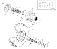 Front Wheel Assembly Swedish 4X4 400L