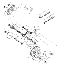 Gearcase Assembly 2X4 400L