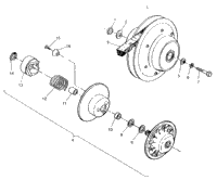 Driven Clutch Assembly Swedish 4X4 400L