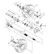 Rear Wheel Drive Assembly 6X6 300