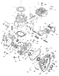 Crankcase & Cylinder Swedish 4X4 400L