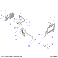 Electrical, Horn And License Plate Bracket