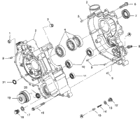 Crankcase Sportsman 500 & Swedish Sportsman 500 S969244