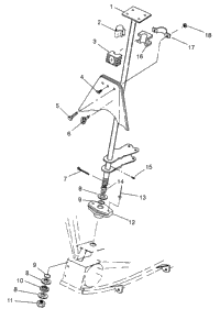 Steering Post Xpress 300 W969530 & Xpress 400