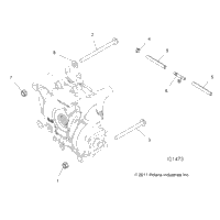 Drive Train, Gearcase Mounting, Rear