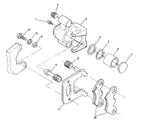 Front Brake Assembly 250 4X4